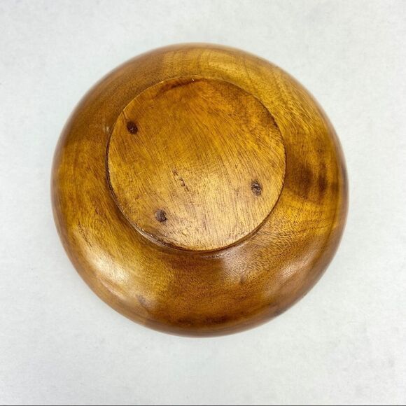 Wood trinkets key bowl marble colour, small planter, or catchall. - Picture 9 of 11